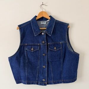 Vintage Goodfellows Blue Denim Vest